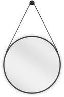 Mexen String oglindă de baie rotundă 50 cm, ramă neagră - 9854-050-050-000-70