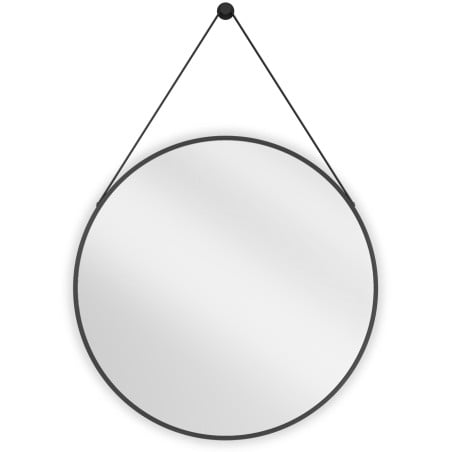 Mexen String oglindă baie rotundă 70 cm, ramă neagră - 9854-070-070-000-70