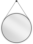 Mexen String oglindă rotundă baie 70 cm, ramă neagră - 9854-070-070-000-70