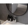 Mexen String oglindă baie rotundă 70 cm, ramă neagră - 9854-070-070-000-70