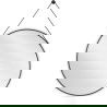 Mexen String oglindă baie rotundă 80 cm, cadru negru - 9854-080-080-000-70