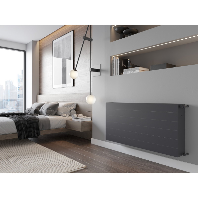 Mexen CL33 Line lapos radiátor 300 x 1000 mm, oldalsó csatlakozás, 1240 W, antracit - W433L-030-100-66