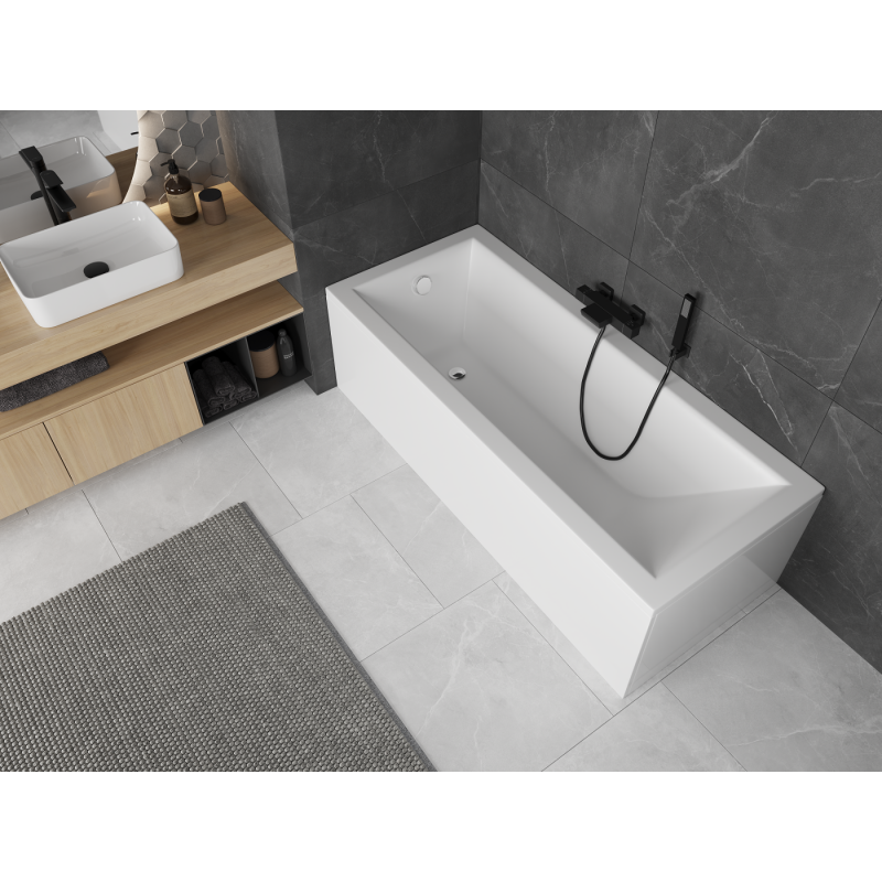 Mexen Cubik téglalap alakú kád 180 x 80 cm-es burkolattal, fehér - 55031808000X