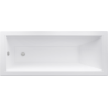 Mexen Cubik cada rectangulară 180 x 90 cm cu panou, alb - 55031809000X