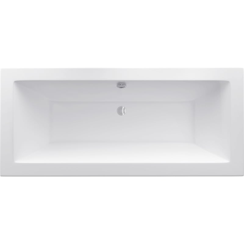 Mexen Cube cadă dreptunghiulară 160 x 70 cm cu mască, albă - 55051607000X