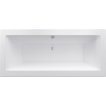 Mexen Cube cadă dreptunghiulară 160 x 70 cm cu mască, albă - 55051607000X