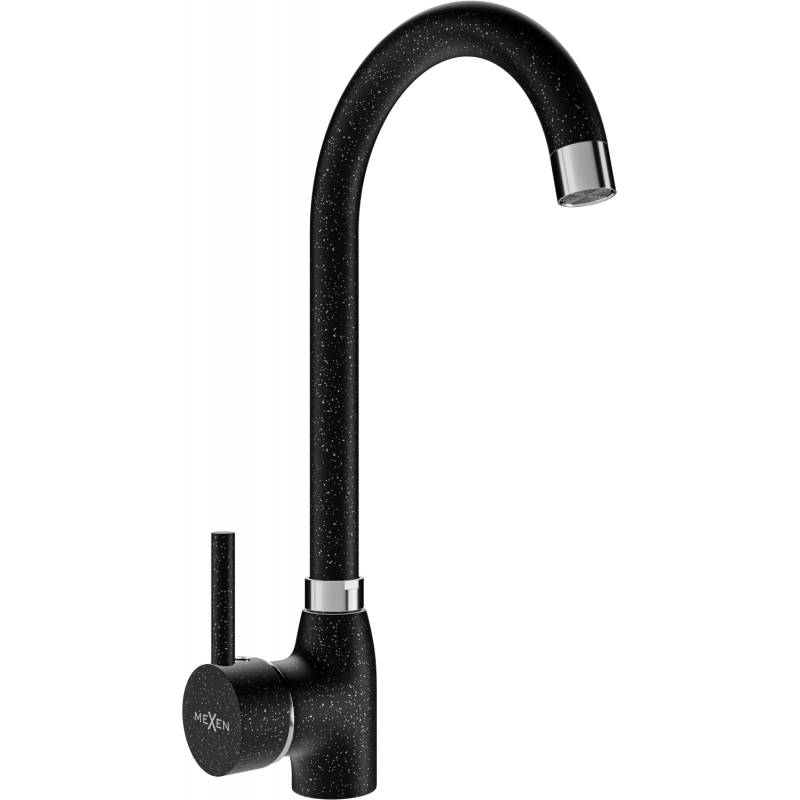Mexen Telma baterie de bucătărie, neagră cu pete - 670200-76