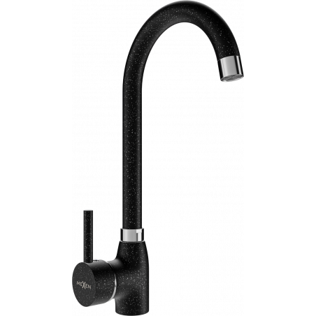 Mexen Telma baterie de bucătărie, neagră stropită - 670200-76