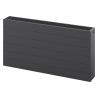Mexen Line CL33 fűtőtest 600 x 600 mm, oldalsó csatlakozás, 1320 W, antracit - W433L-060-060-66