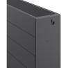 Mexen Line CL33 lapos radiátor 900 x 800 mm, oldalsó csatlakozás, 2401 W, antracit - W433L-090-080-66