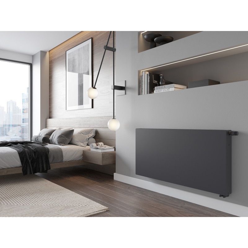 Mexen CVF22 Flat radiator placă 400 x 1600 mm, racordare inferioară, 1821 W, antracit - W622F-040-160-66