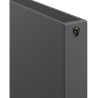 Mexen CVF22 Flat acéllemez radiátor 500 x 500 mm, alsó csatlakozás, 682 W, antracit - W622F-050-050-66