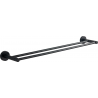 Mexen Remo cuier dublu pentru prosop, negru - 7050725-70