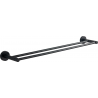 Mexen Remo cuiere dublu pentru prosoape, negru - 7050725-70