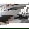 Mexen Flat CF22 radiátor 400 x 400 mm, oldalirányú csatlakozás, 455 W, fekete - W422F-040-040-70