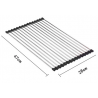 Mexen scurgător de vase rulabil, Neagră - 660949-70