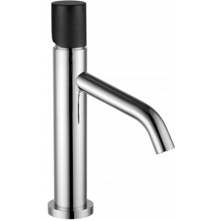 Mexen Rumba One  baterie pentru chiuvetă, crom/negru - 73501-07