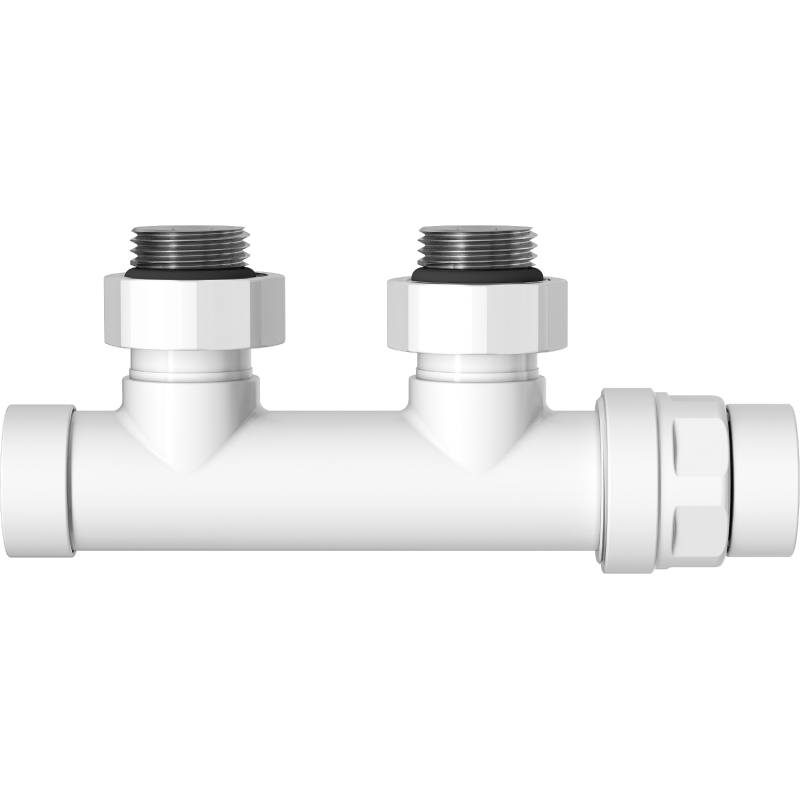 Mexen Uni-Term radiátorszelep, Duplex, DN50, fehér - W907-000-20