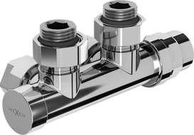 Mexen Uni-Term radiátorszelep sarok, Duplex, DN50, króm - W907-000-01