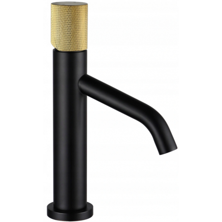 Mexen Rumba One baterie pentru lavoar, neagră/aurie - 73501-75