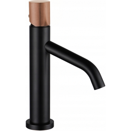 Mexen Rumba One  baterie de lavoar, negru/aur roz - 73501-76