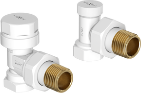Mexen supape calorifer unghiulare, albe - W901-000-20