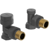 Mexen Uni-Term valve radiatoare unghiulare, antracit - W901-000-66