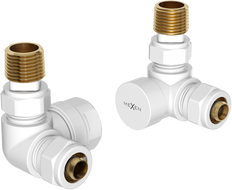 Mexen Uni-Term radiátorszelepek tengelyirányú, fehér - W903-000-20