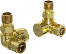 Mexen Uni-Term valve radiatoare axiale, aurii - W903-000-50