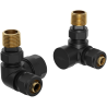 Mexen Uni-Term valve radiatoare axiale, negre - W903-000-70
