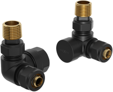 Mexen Uni-Term valve radiatoare axiale, negre - W903-000-70