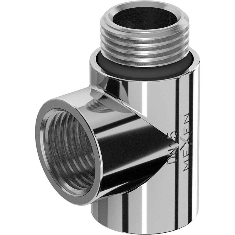 Tee pentru încălzitor electric, cromat - W906-000-01