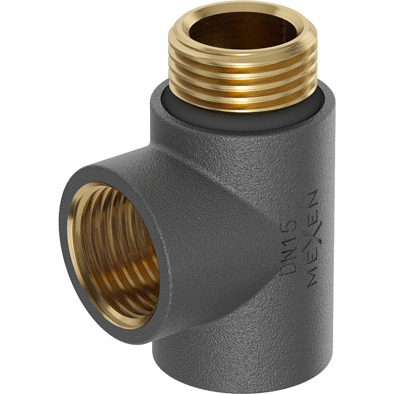 Mexen Uni-Term elektromos fűtőpatron T-elosztó, antracit - W906-000-66