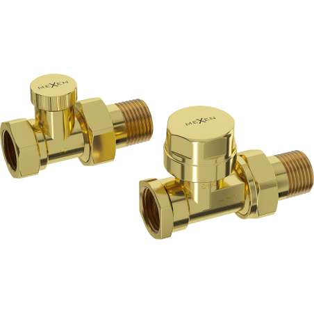 Mexen egyenes arany radiátorszelepek - W902-000-50