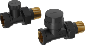 Mexen supape pentru calorifer, drepte, negru - W902-000-70