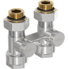 Mexen kétcsöves DN50 radiátorszelep, egyenes 1/2"x16 mm, nikkel - W912-016-01