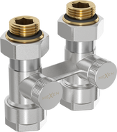 Mexen kétcsöves radiátorszelep DN50, egyenes 1/2"x16 mm, nikkel - W912-016-01
