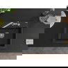 Mexen Oscar chiuvetă din granit cu 1 cuvă 580 x 490 mm, negru/argintiu metalizat, sifon crom - 6519581000-73