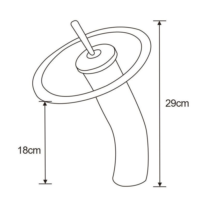 Mexen Niagara magas fekete mosdócsap - 745610-77