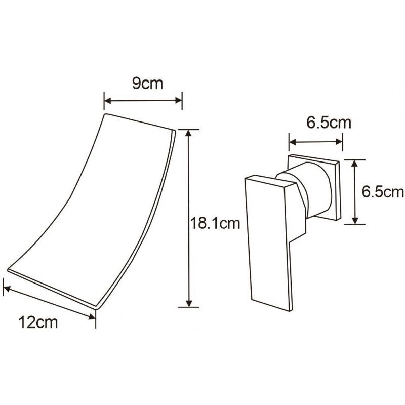 Mexen Celia mosdócsaptelep fali kivitel, fekete - 747415-70