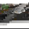 Mexen Oscar chiuvetă de granit cu 1 compartiment 580 x 490 mm, negru/auriu metalic, sifon auriu - 6519581000-75-G