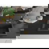 Mexen Oscar chiuvetă din granit cu 1 compartiment, 580 x 490 mm, negru pătat, sifon auriu - 6519581000-76-G