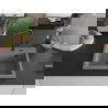 Mexen Oscar chiuvetă granit 1-cameră 580 x 490 mm, gri, sifon negru - 6519581000-71-B