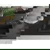 Mexen Oscar chiuvetă din granit cu o cuvă 580 x 490 mm, negru/auriu metalizat, sifon negru - 6519581000-75-B