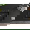 Mexen Oscar chiuvetă din granit cu o cuvă 580 x 490 mm, negru/auriu metalizat, sifon negru - 6519581000-75-B