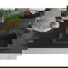 Mexen Oscar chiuvetă de granit 1-cameră 580 x 490 mm, neagră cu pete, sifon negru - 6519581000-76-B