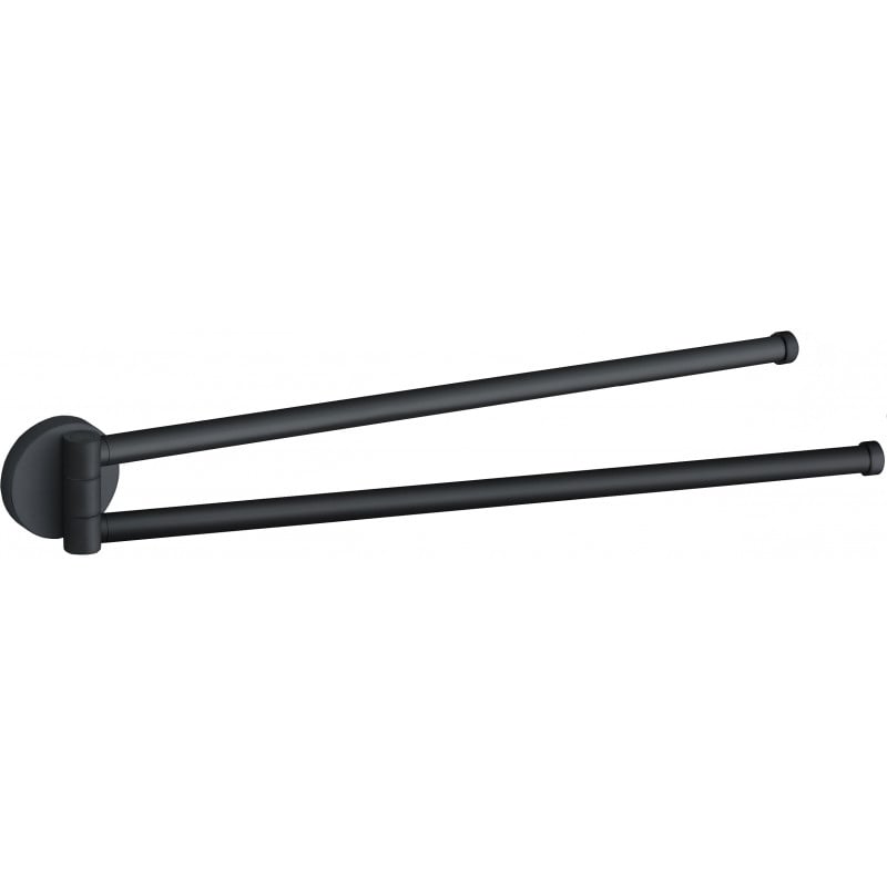 Mexen Remo dupla forgatható törölközőtartó, fekete - 70507255-70