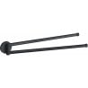 Mexen Remo suport pentru prosoape dublu rotativ, negru - 70507255-70