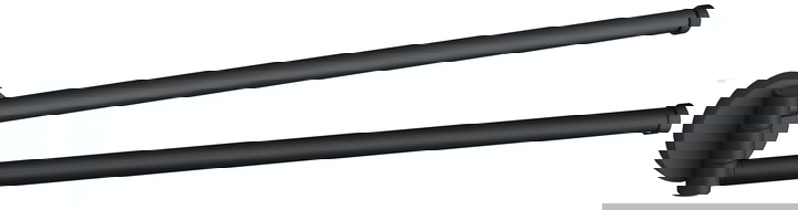 Mexen Remo cuier dublu rotativ pentru prosop, Neagră - 70507255-70