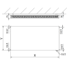 Mexen Flat CVF21 radiator plat 600 x 1000 mm, conectare inferioară, 1210 W, negru - W621F-060-100-70